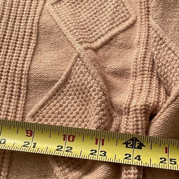 Philosophy Sweater Large Beige Cable Net NWT - Picture 7 of 14